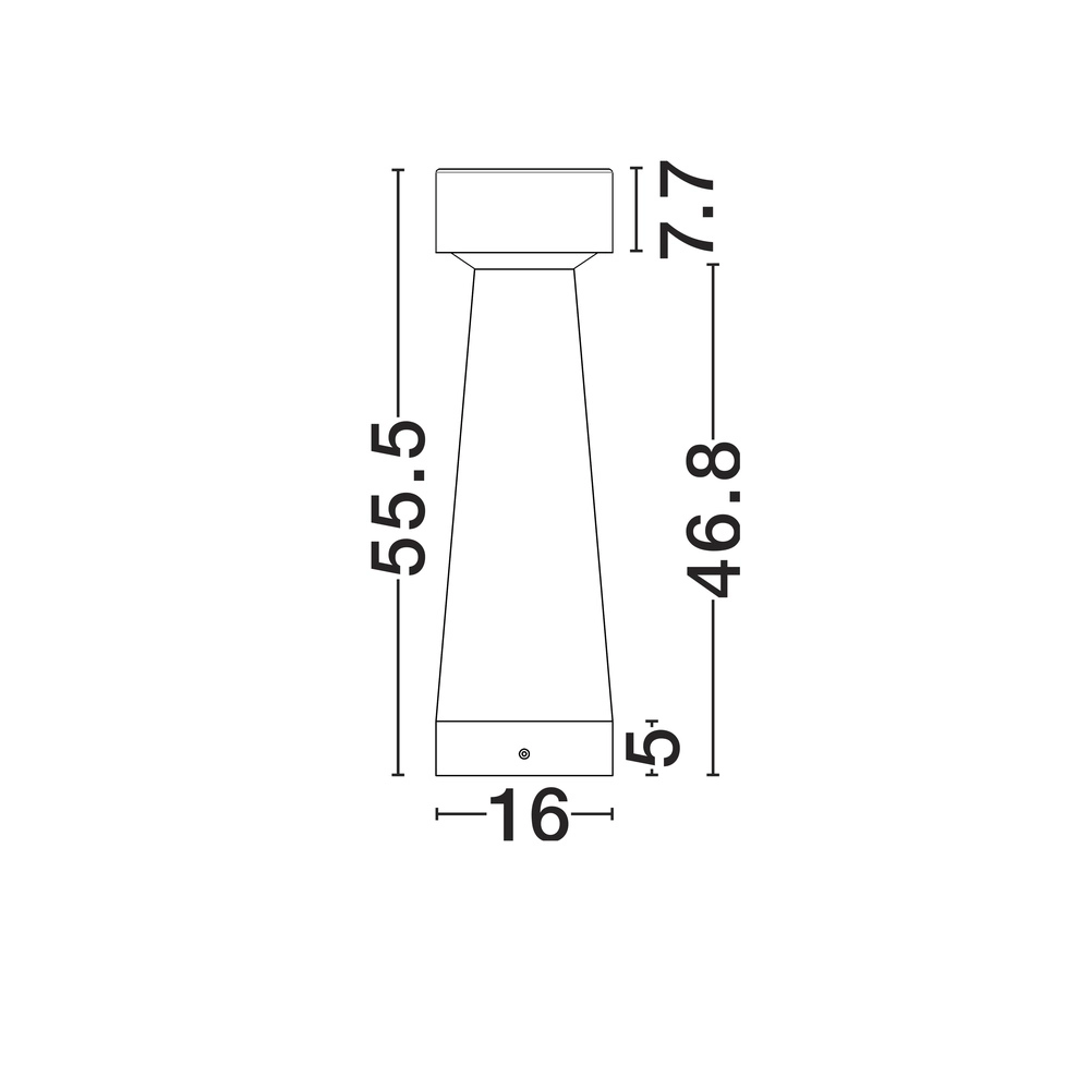 Garden lamp Lua 55.5cm Lyora 5212017469113