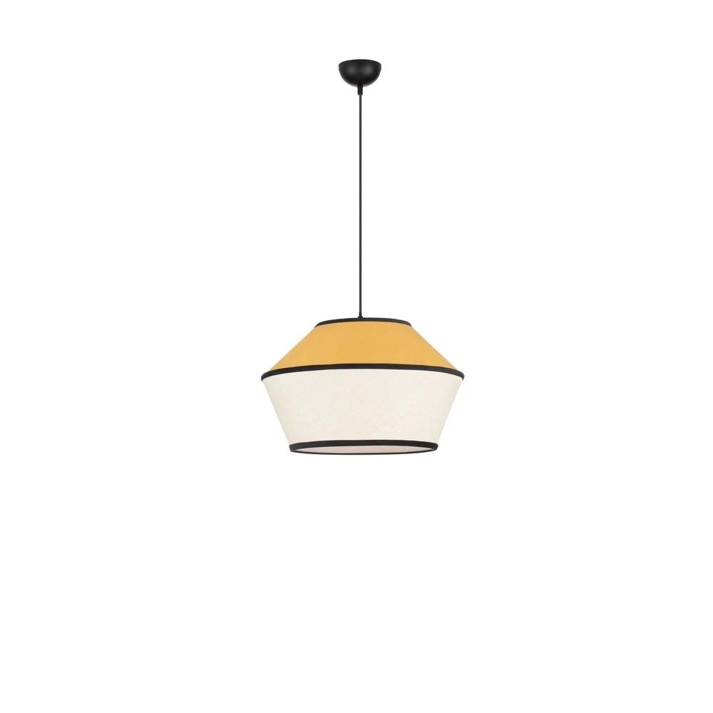 Pendant lamp Veliss white with yellow Lyora 5212017493859