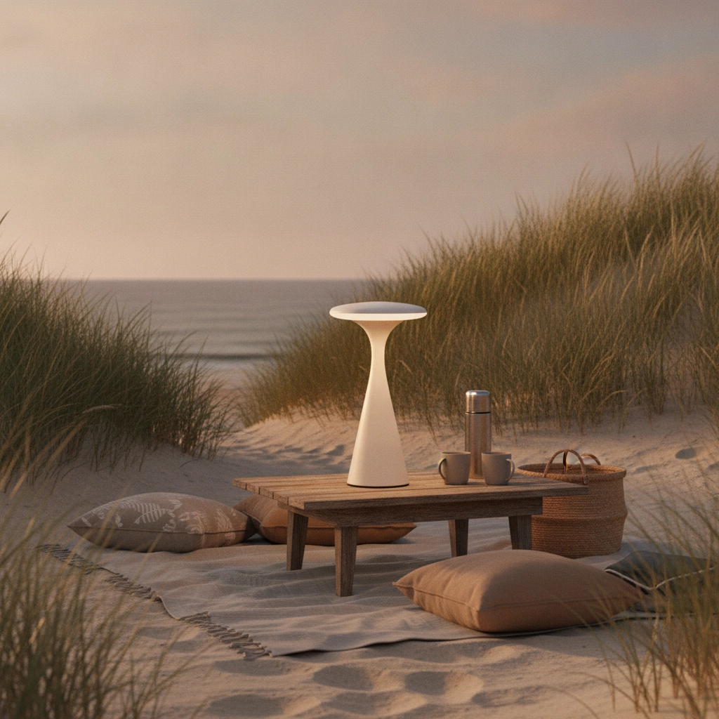Design table lamp Grigio sand brown