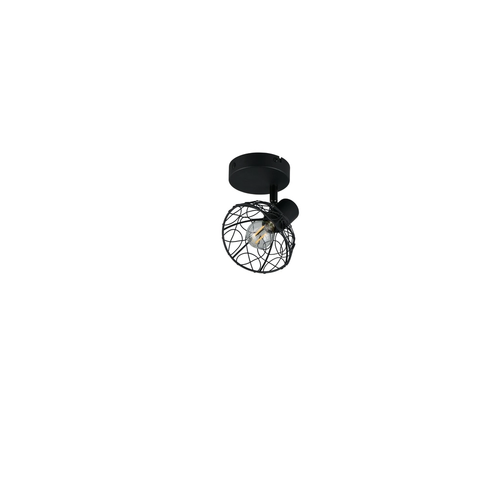 Ceiling lamp Yako Single Black Trio 4017807670912
