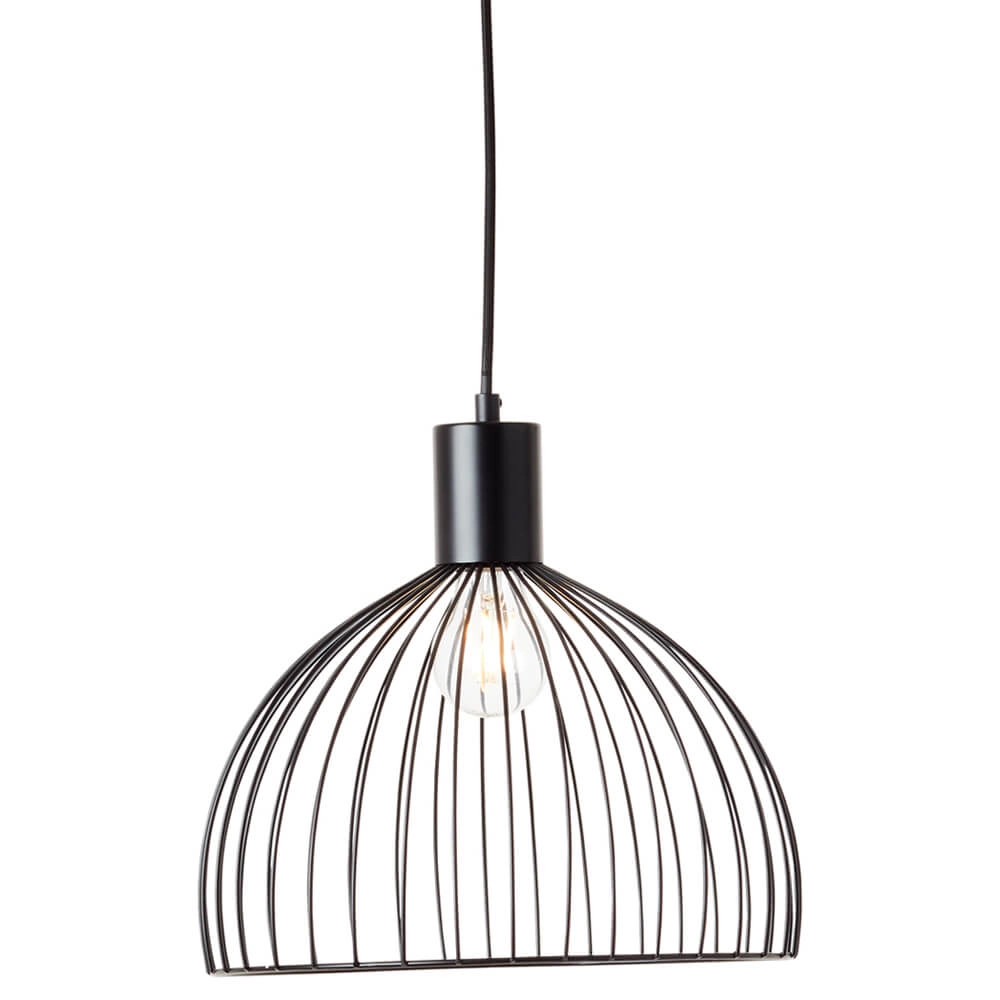 Hanging lamp Blacky black Ø 30cm