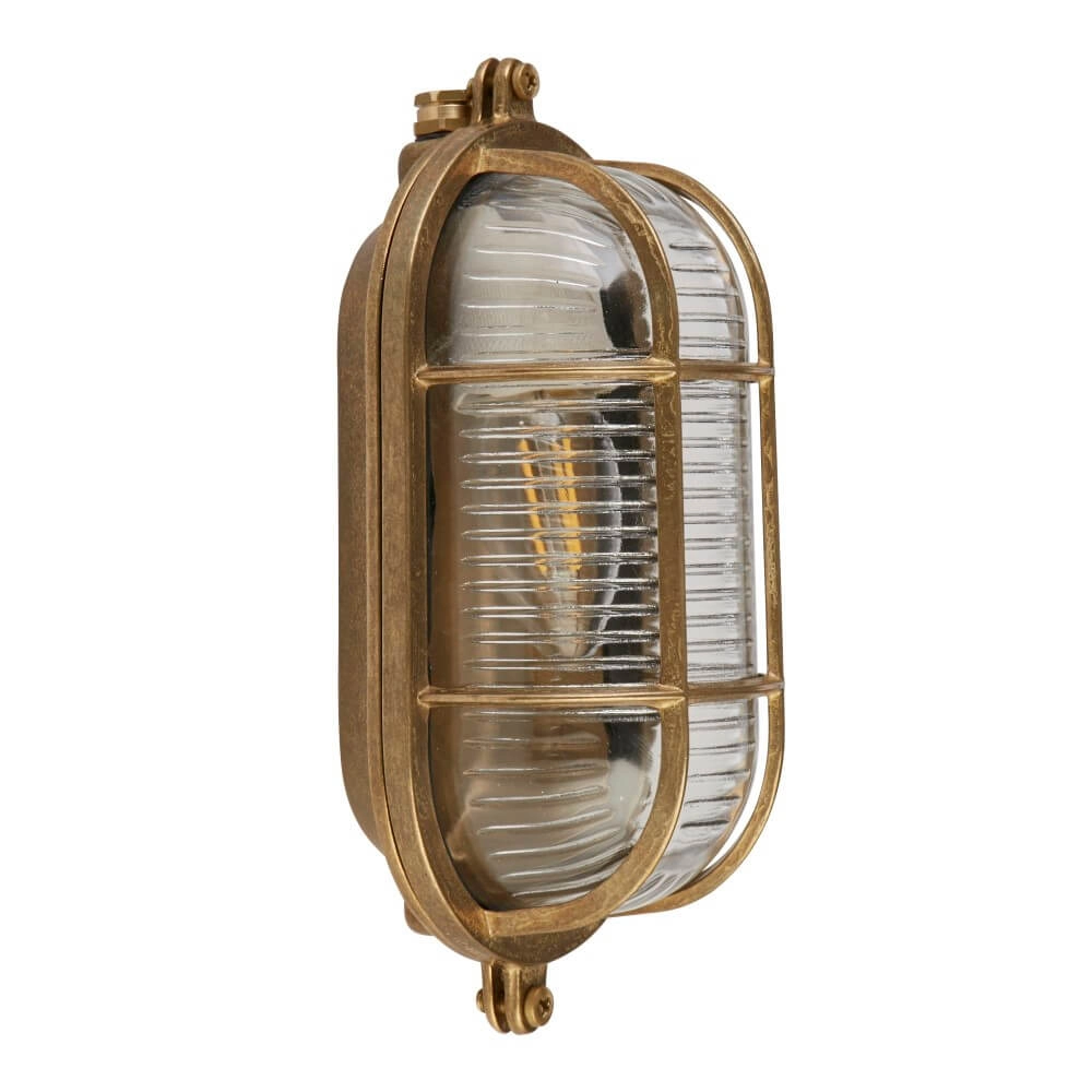 Gold wall lamp Bulkhead classic Searchlight 5053423244204