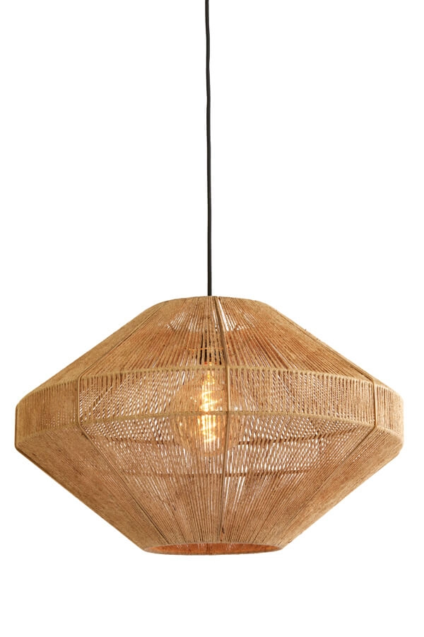 Rattan pendant lamp Mallow Ø 60cm Light & Living 8717807676261
