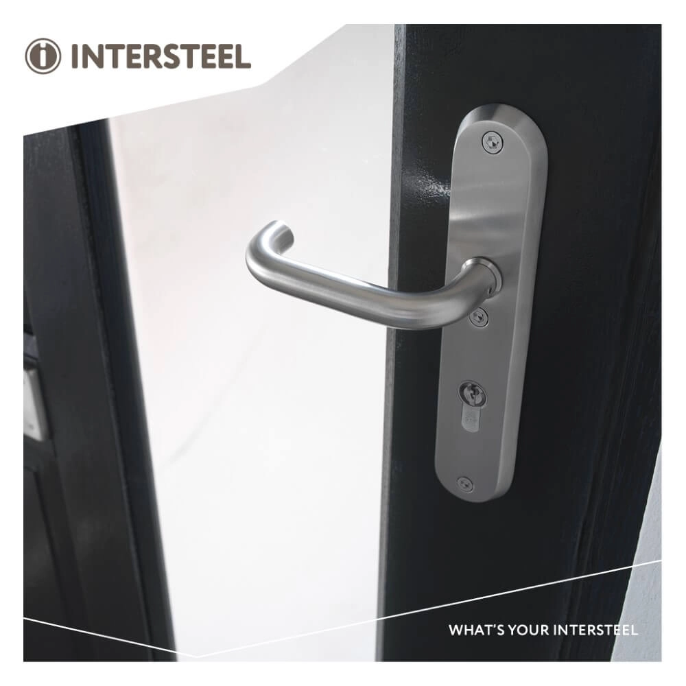 Front door fittings Vurano core pull protection oval PC 55mm stainless steel Intersteel 8714186393659