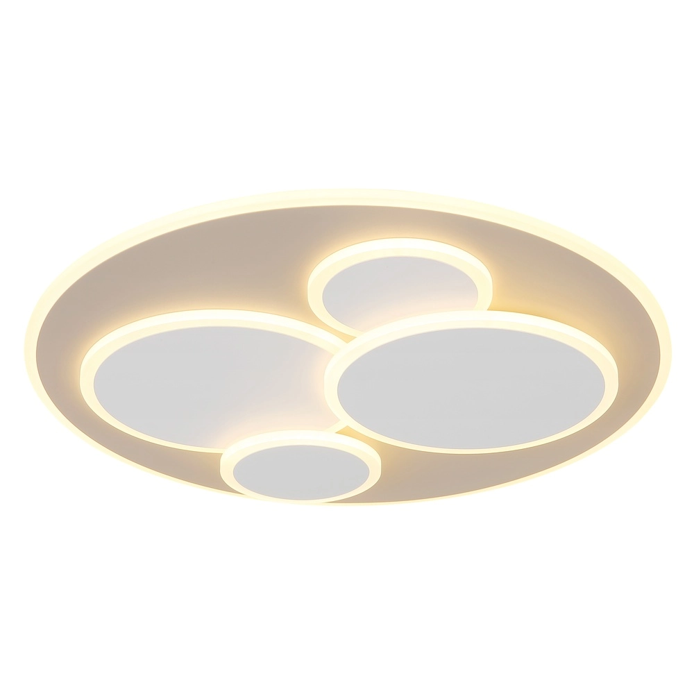 Modern ceiling lamp Monty round sand brown