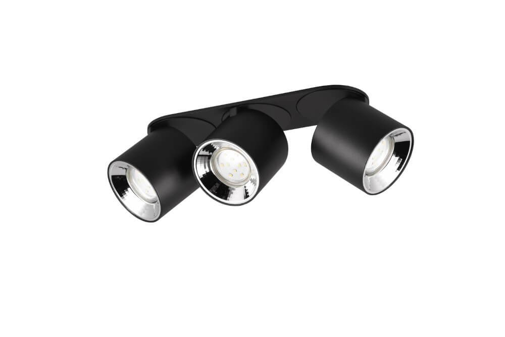 Ceiling light Guayana 3-light black Trio 4017807573992