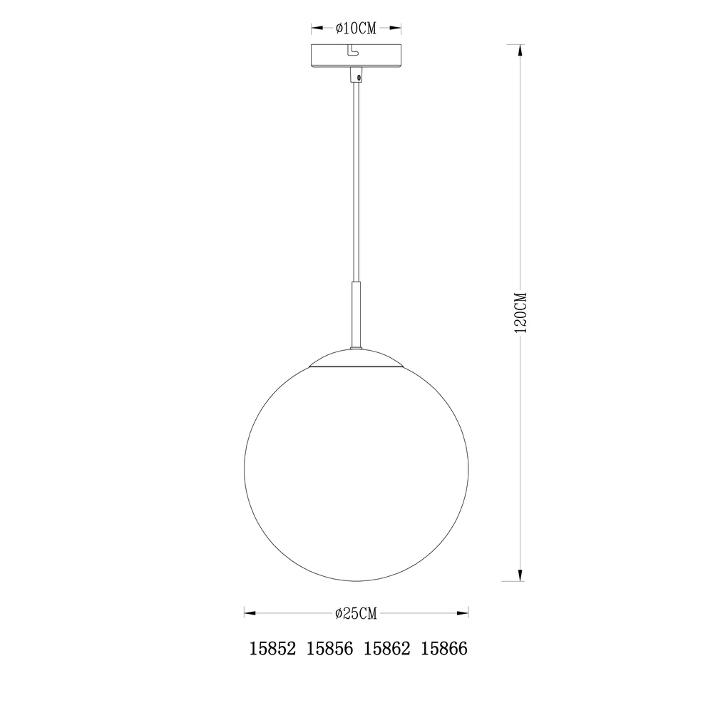 Pendant lamp Varus gold Ø 25cm Globo 9007371380459