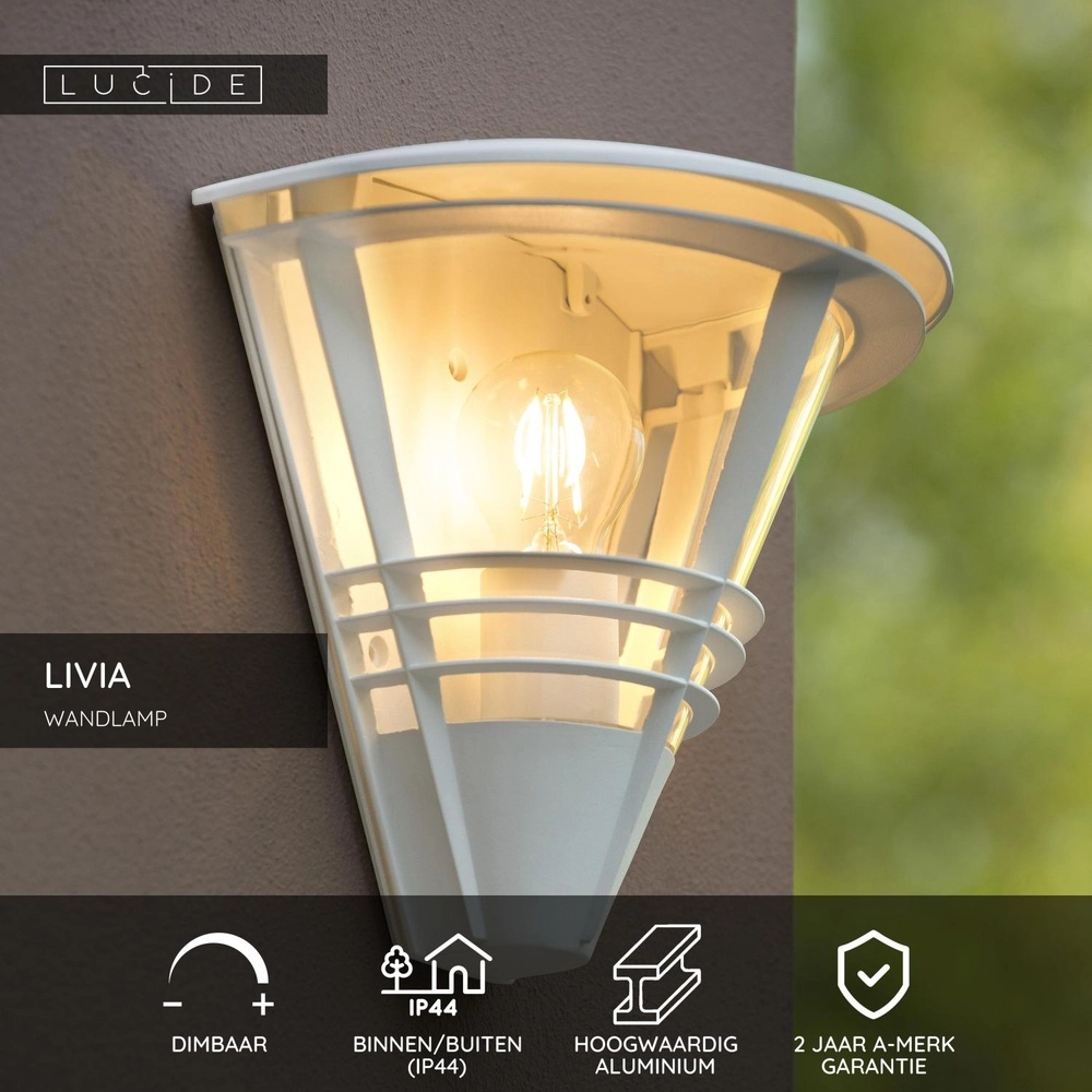 Design wall lamp Livia white Lucide 5411212114419