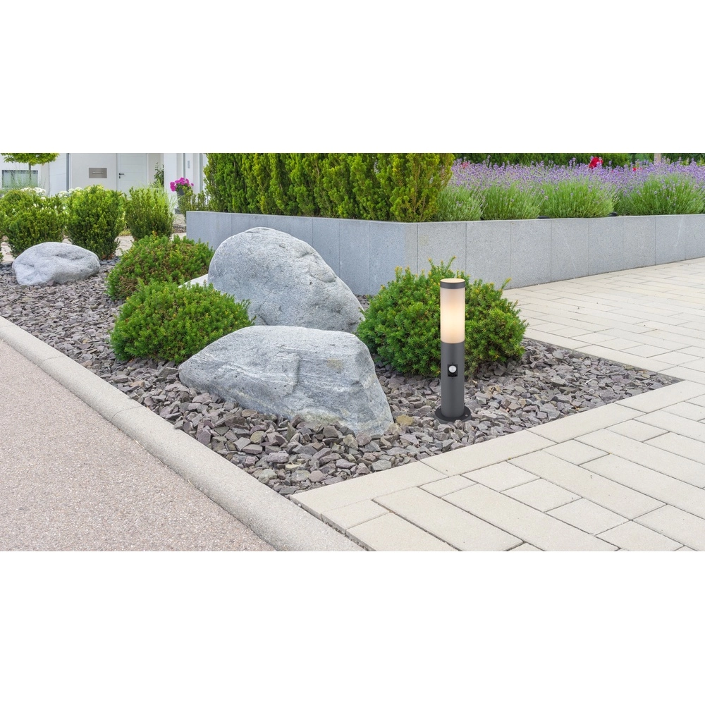Garden lamp Boston anthracite with white and sensor Globo 9007371407576