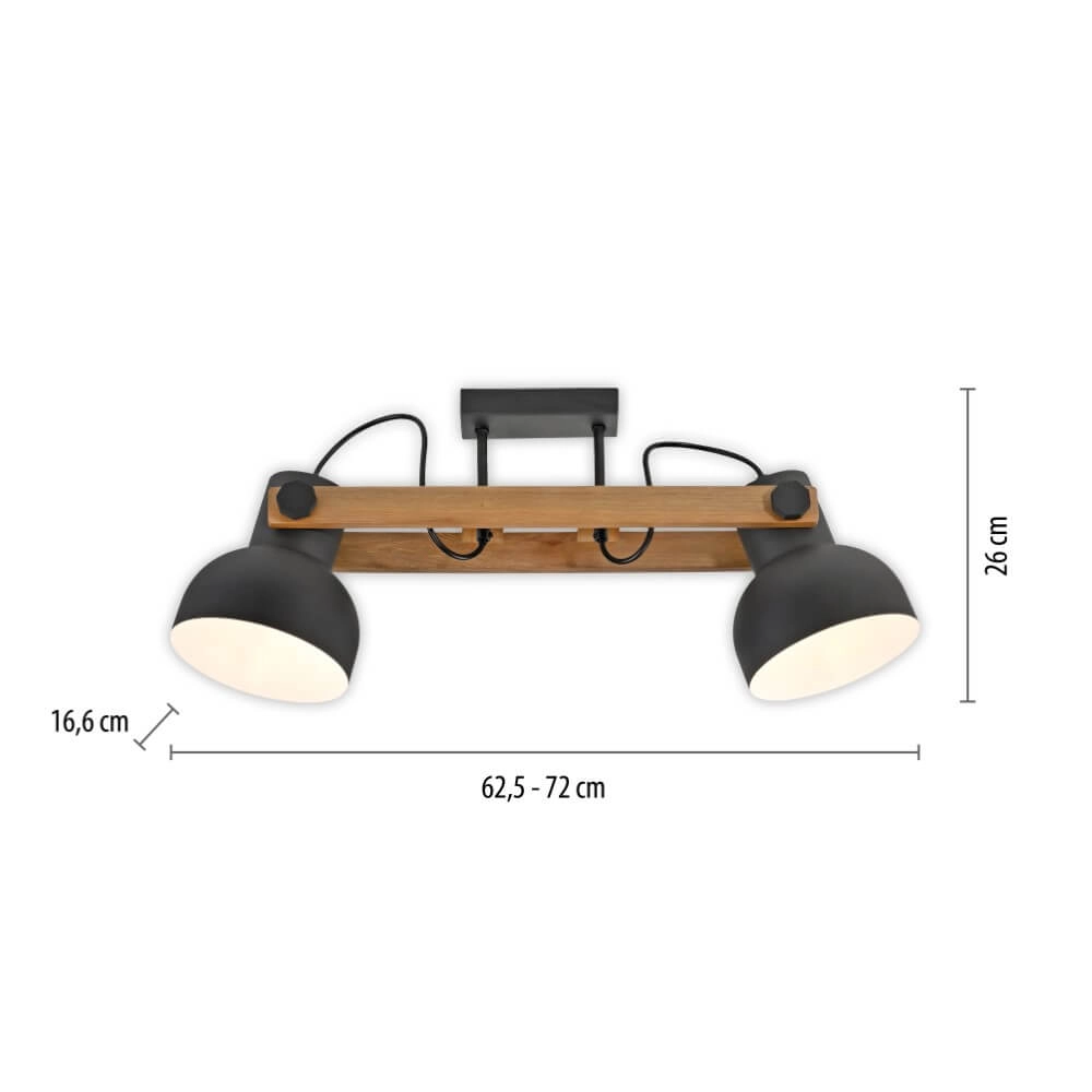 Ceiling lamp Cup 2.0 2-light Just Light 4043689000684
