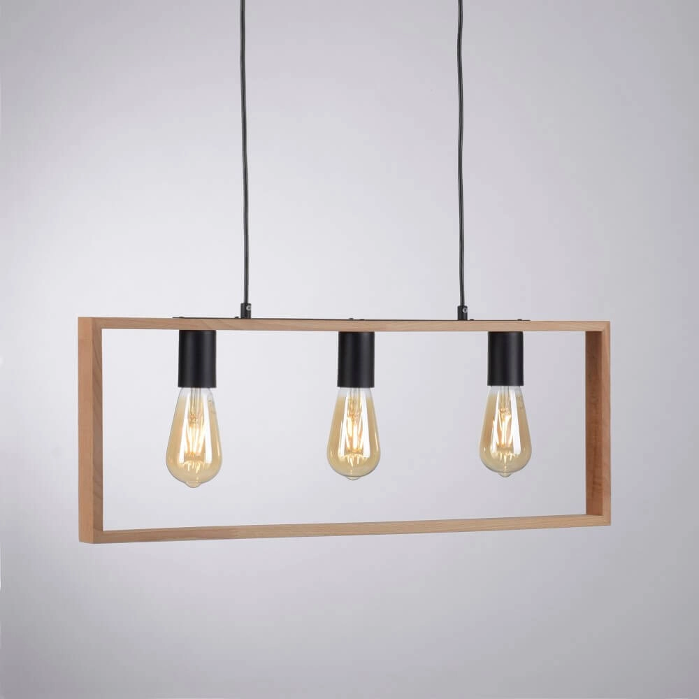 Country Pendant Lamp Franky 3-light Just Light 4043689966430