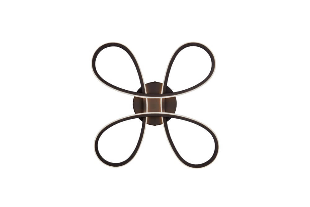 Ceiling lamp Fly Design black Trio 4017807600834