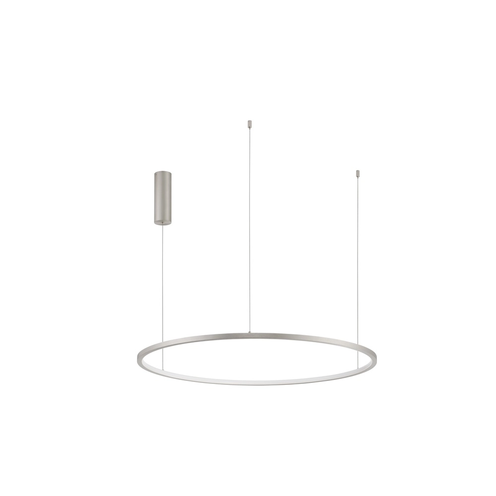 Round pendant lamp Tarquin silver grey Ø 80cm Lyora 5212017438324