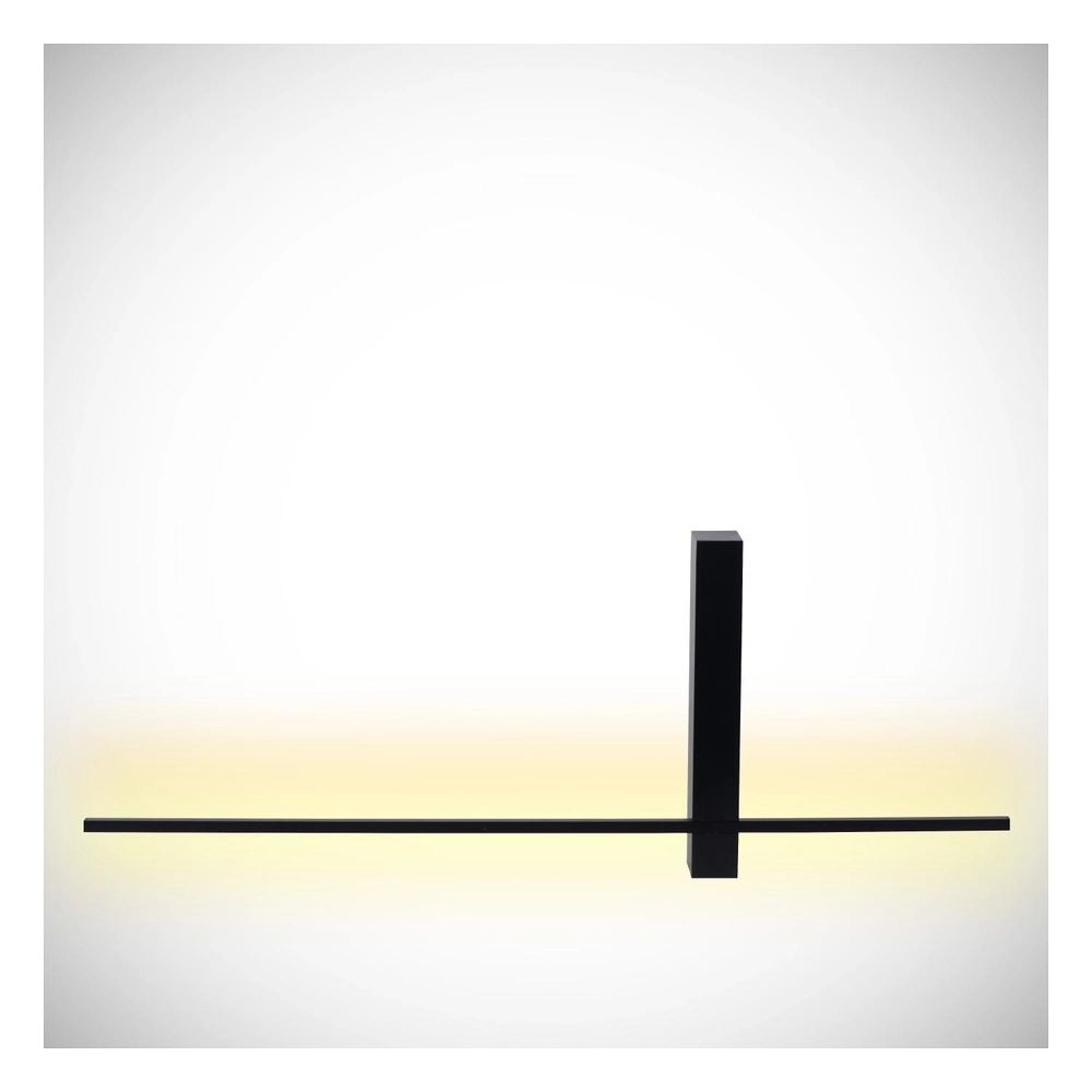 Sleek wall lamp Segin black 60cm Lucide 5411212126900
