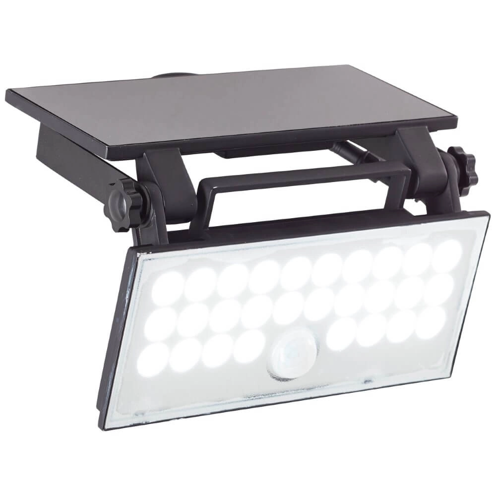 Black wall lamp Luton Solar Brilliant 4004353437793