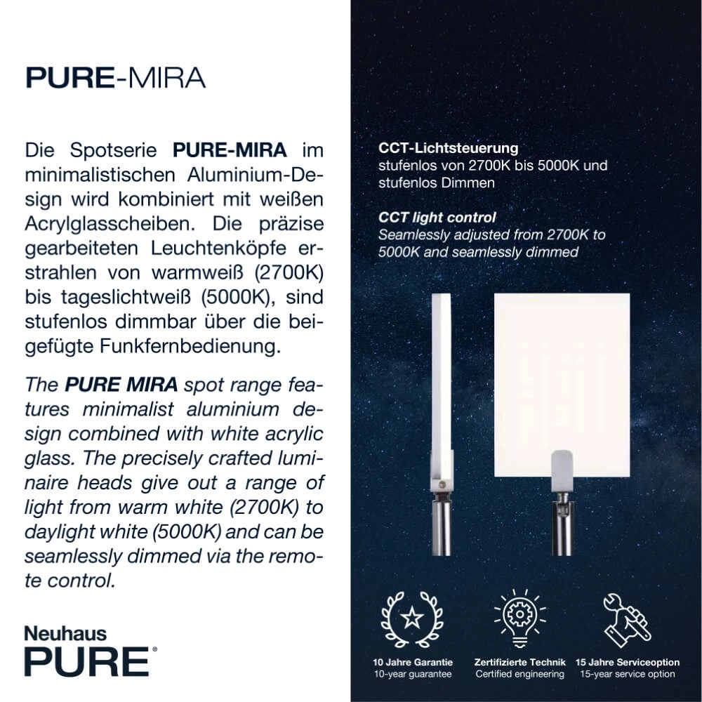 Ceiling lamp Pure Mira 6-light aluminum Paul Neuhaus 4012248359389
