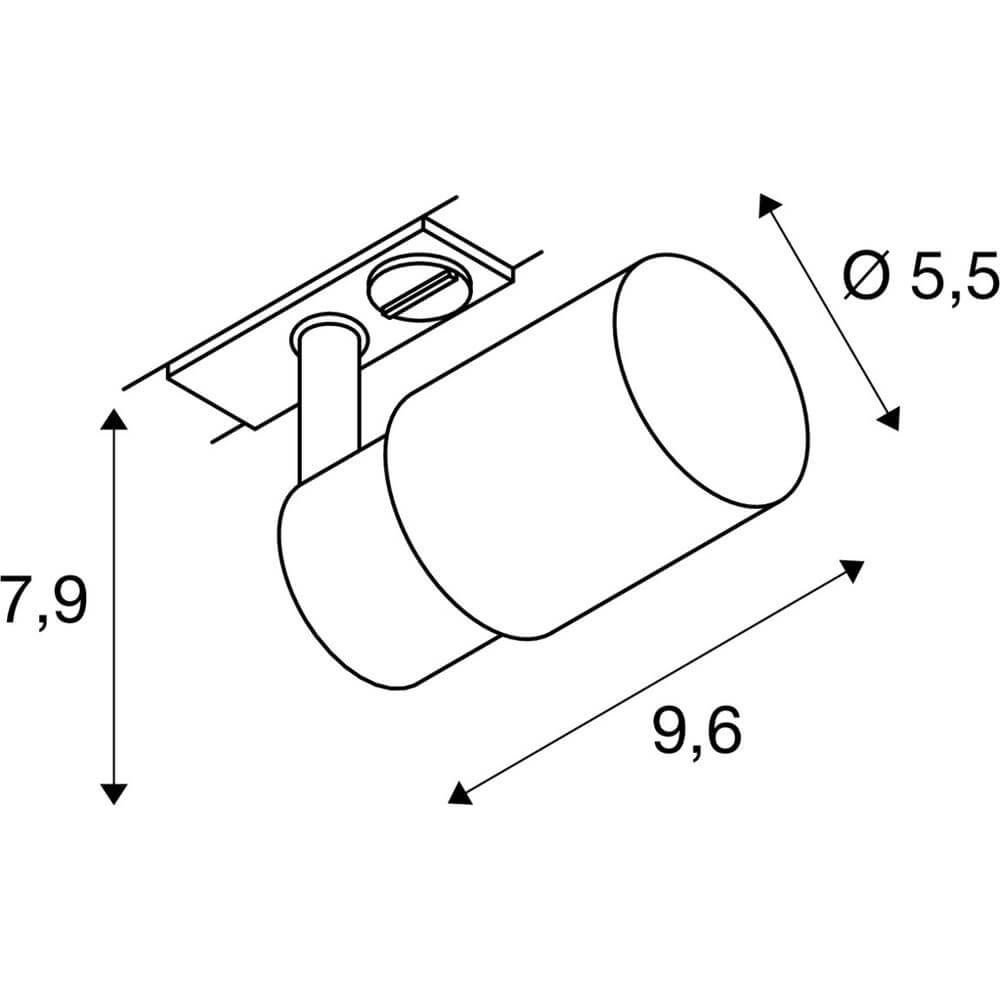 Rail spot Puri 2.0 Tube White 1-phase SLV 4024163294829