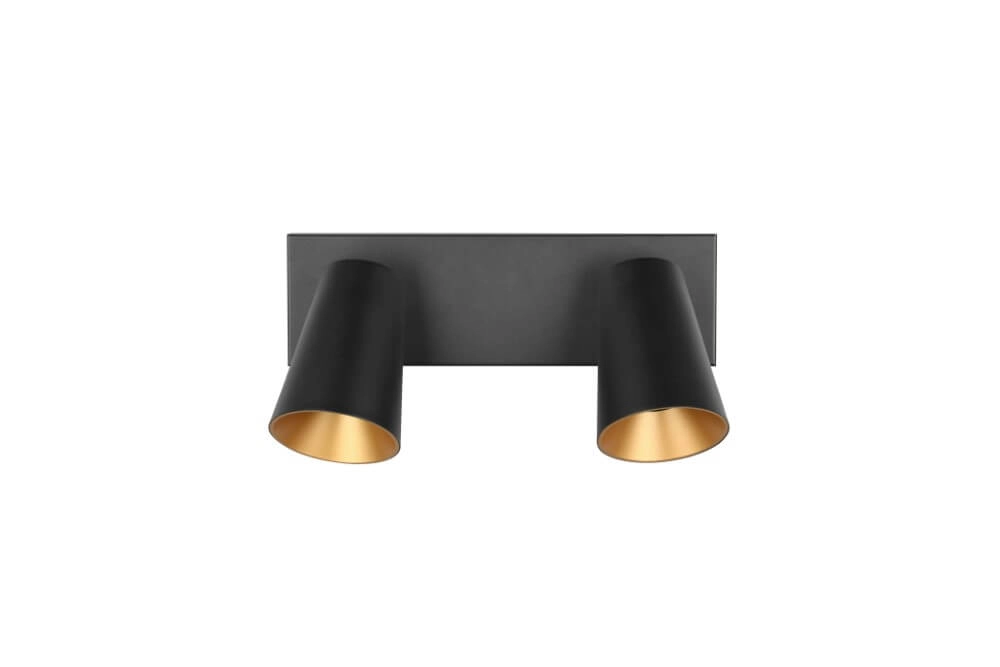 Double surface-mounted spotlight Sharp black Trio 4017807613063