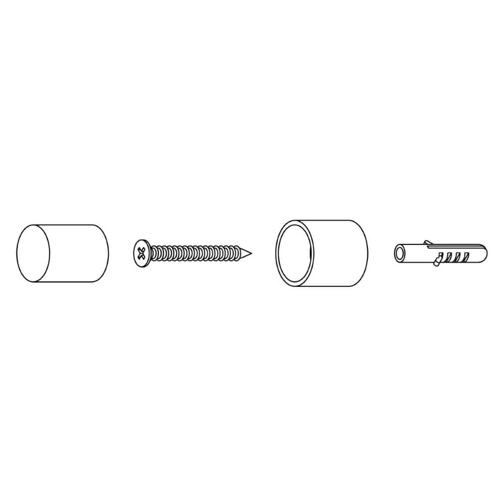 Doorstop Stelo wall 22x30mm short stainless steel Intersteel 8714186082409