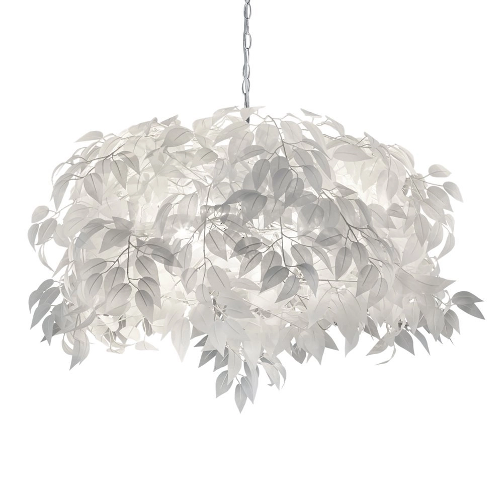 Pendant lamp Leavy 70cm gray shade Trio 4017807299564