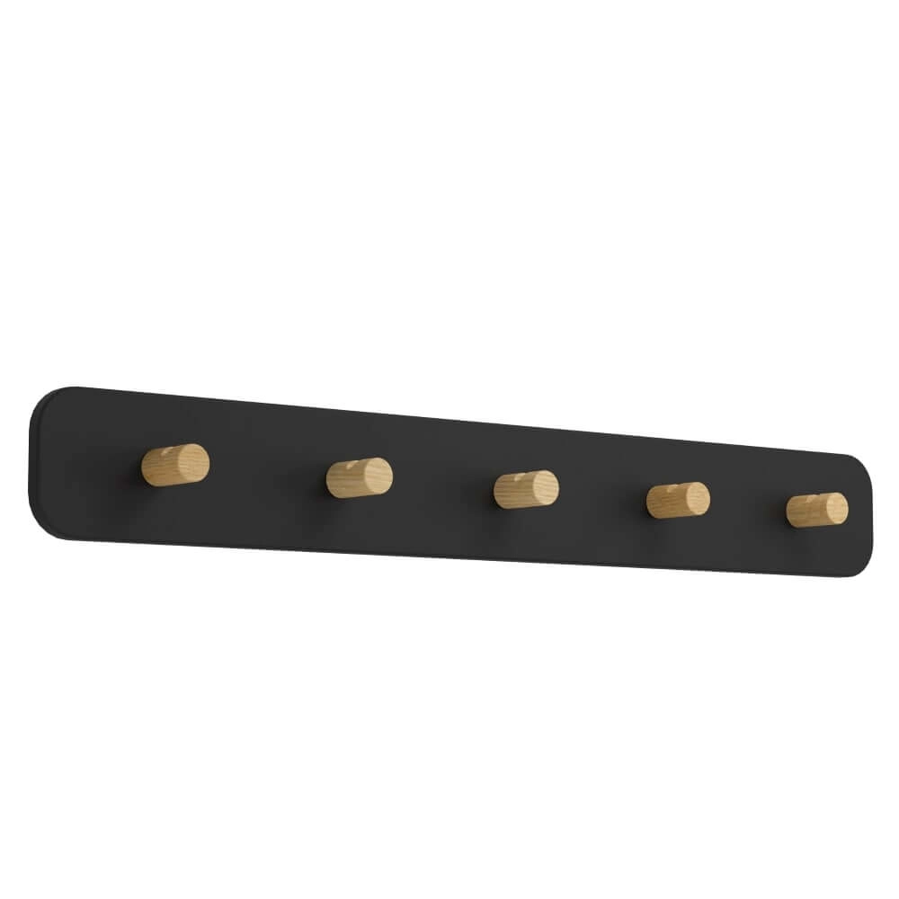 Wall lamp Civitate with coat rack