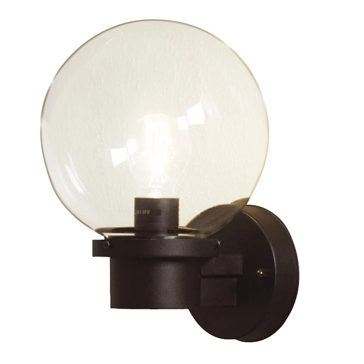 Ball lamp Nemi with black twilight sensor