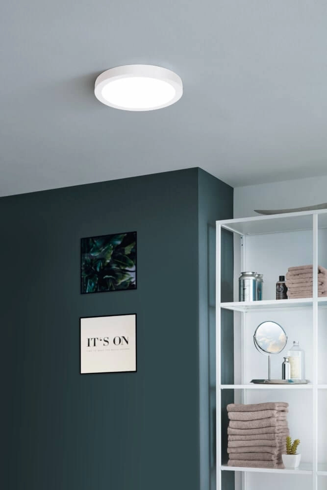 Ceiling lamp Zigbee Fueva-Z Stainless steel - Ø 21.6cm Eglo 9002759988449