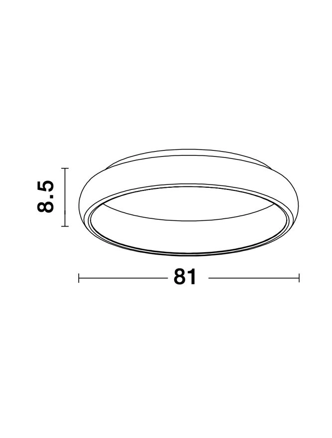 Ceiling lamp Albi white Ø 81cm Lyora 5212017416988