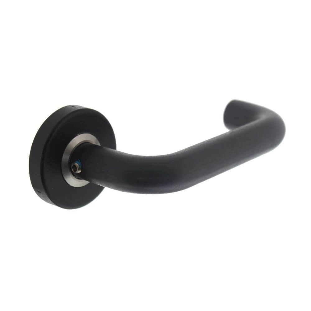 Door handle Bern on rosette black