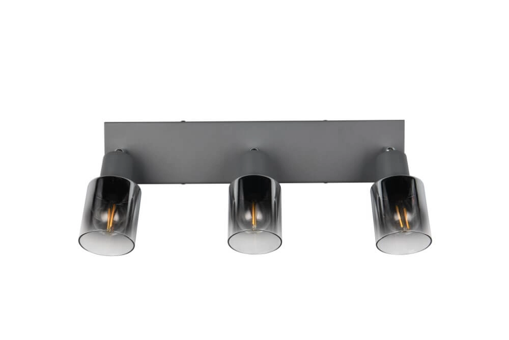 3-light ceiling lamp Cadiz black Trio 4017807615777