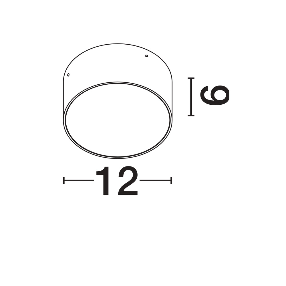 Round ceiling lamp Judi Ø 12cm white Lyora 5212017453808