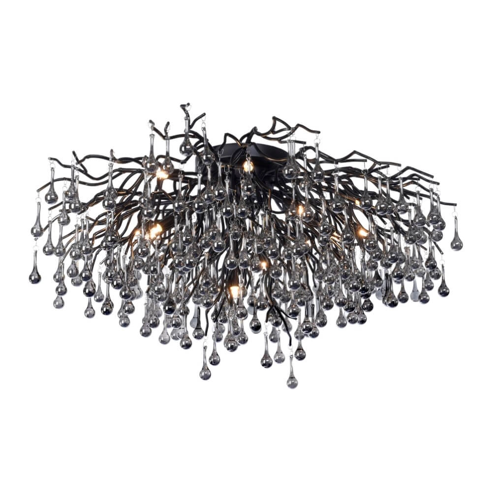 Chandelier Icicle black 100cm Paul Neuhaus 4012248377581