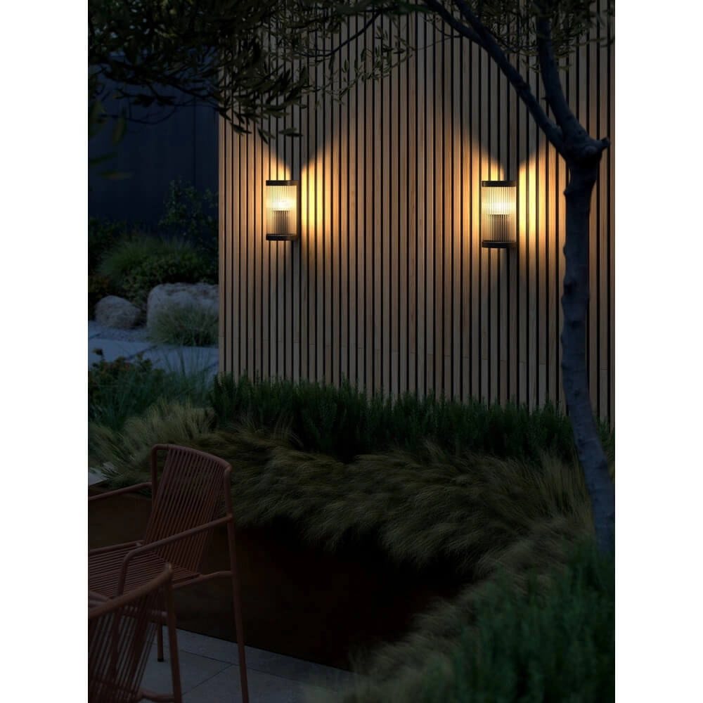 Glass wall lamp Coupar black Nordlux 5704924010613
