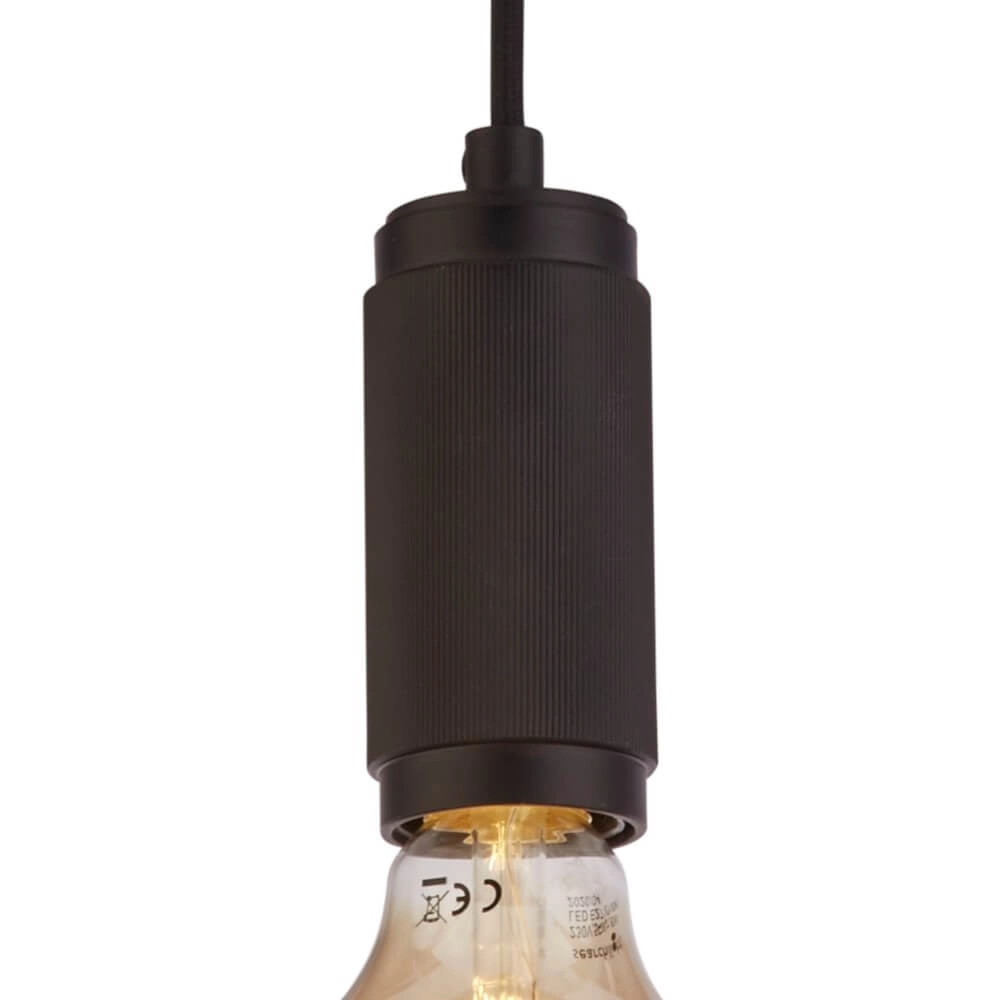 1-light pendant lamp Suspension black Searchlight 5053423243658