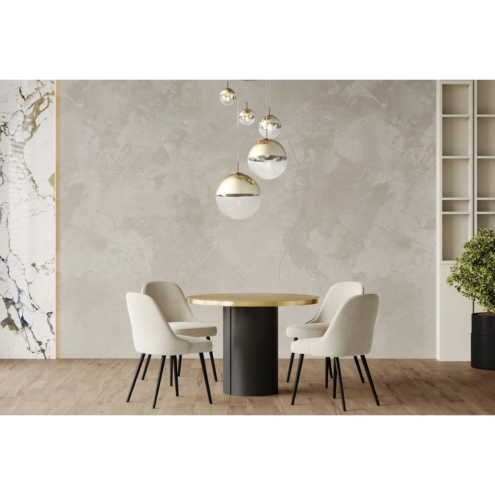 5-light pendant lamp Varus Gold Globo 9007371377466
