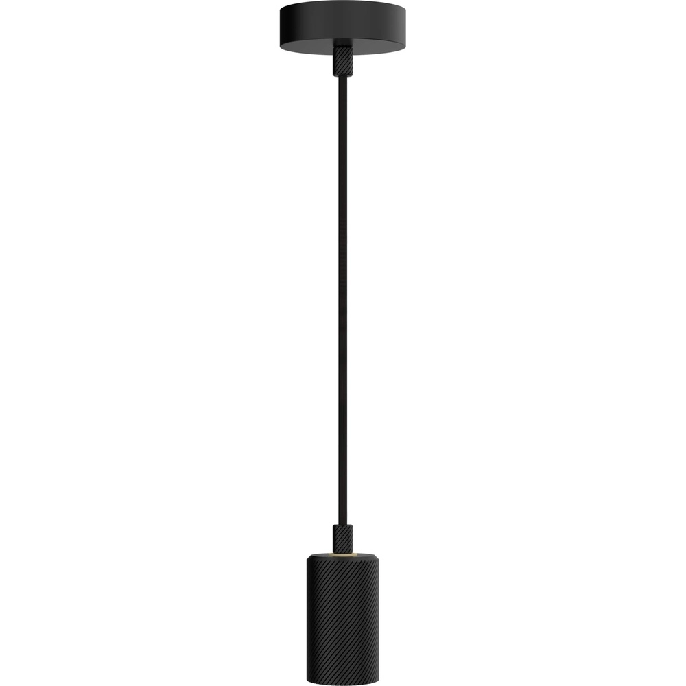 Black pendant lamp Alix Wave 5m single