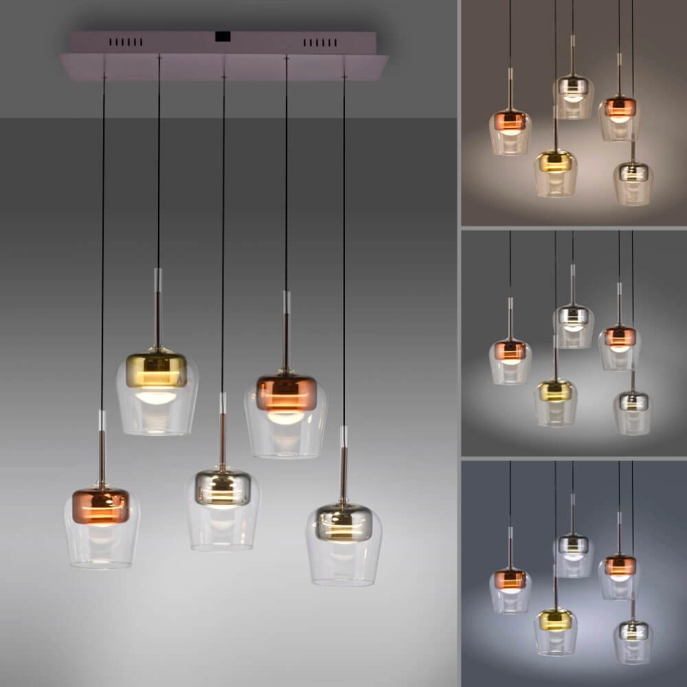5-light pendant lamp Q-Kon Multiple colors Paul Neuhaus 4012248383889