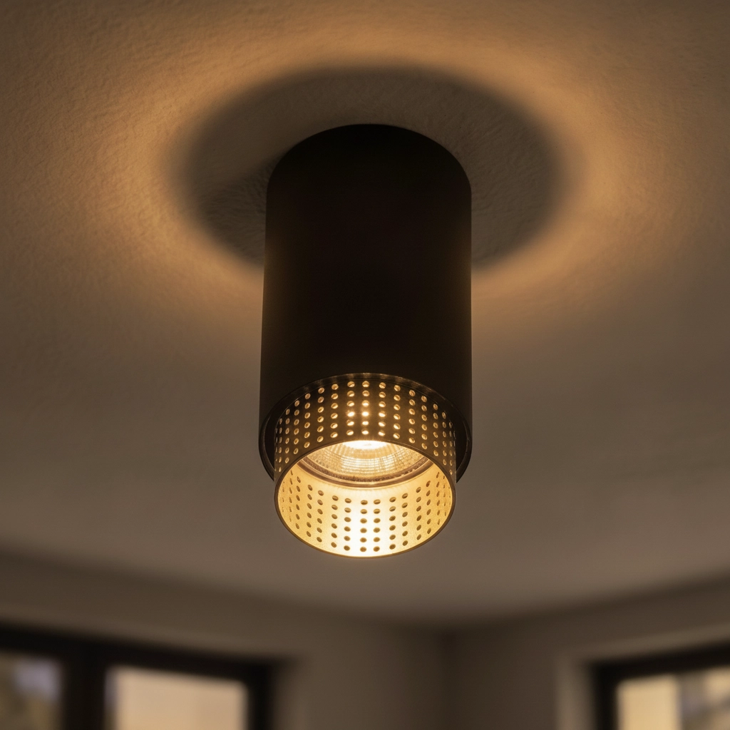 Ceiling spotlight Nessi black with gold