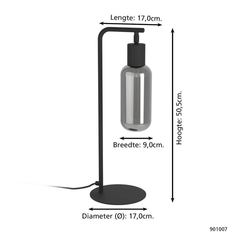 Table lamp Majone black Eglo 9008606295319