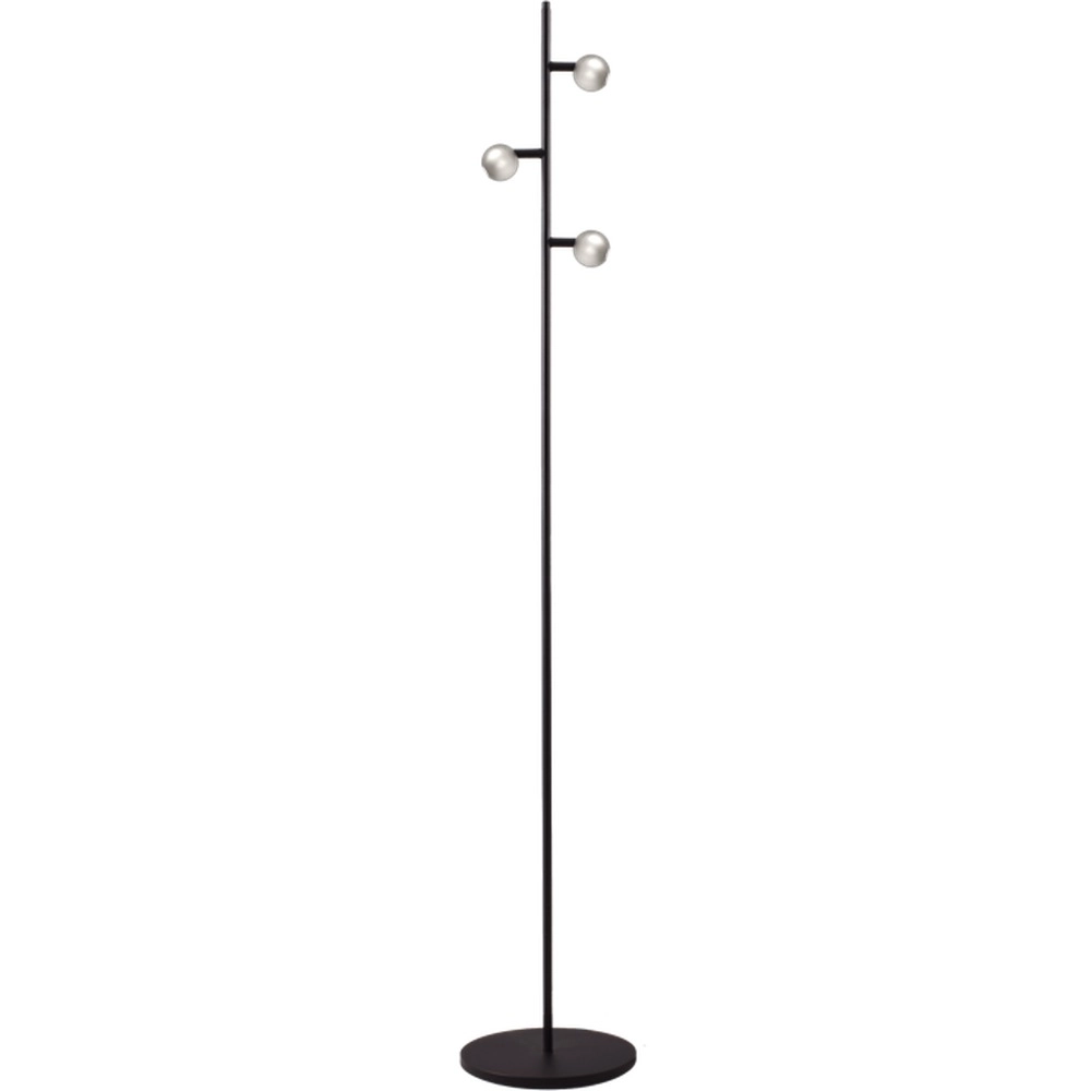 3-light floor lamp Talana black with nickel