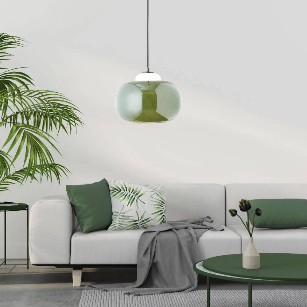 Pendant lamp Blop green Brilliant 4004353413339