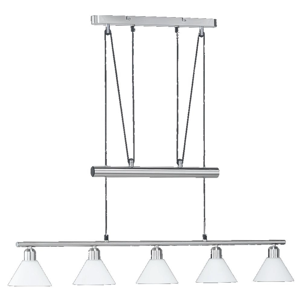 Modern Pendant Lamp Series 3751 5-light nickel matt