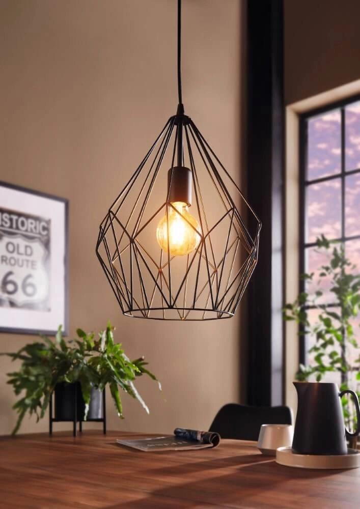 Pendant lamp Carlton black Eglo 9002759492571