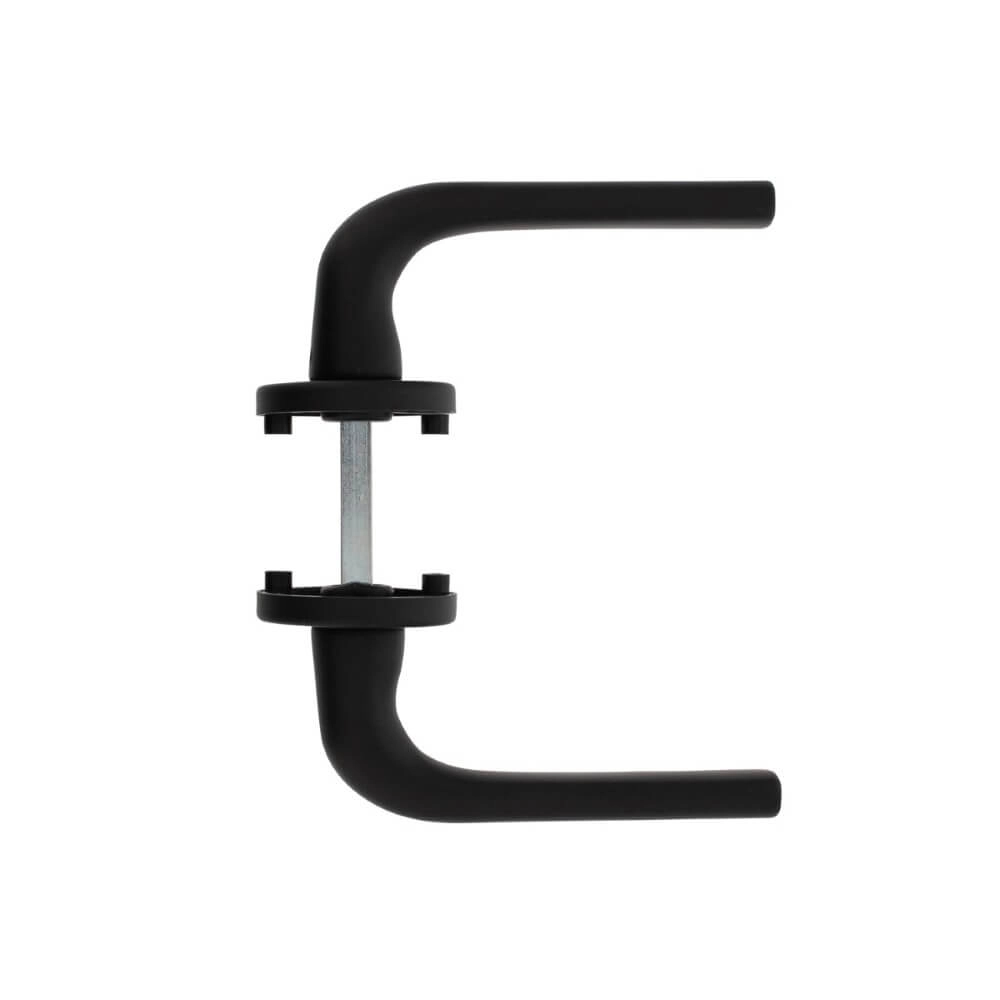 Door handle Eucla aluminium black Ø 5cm Intersteel 8714186505205