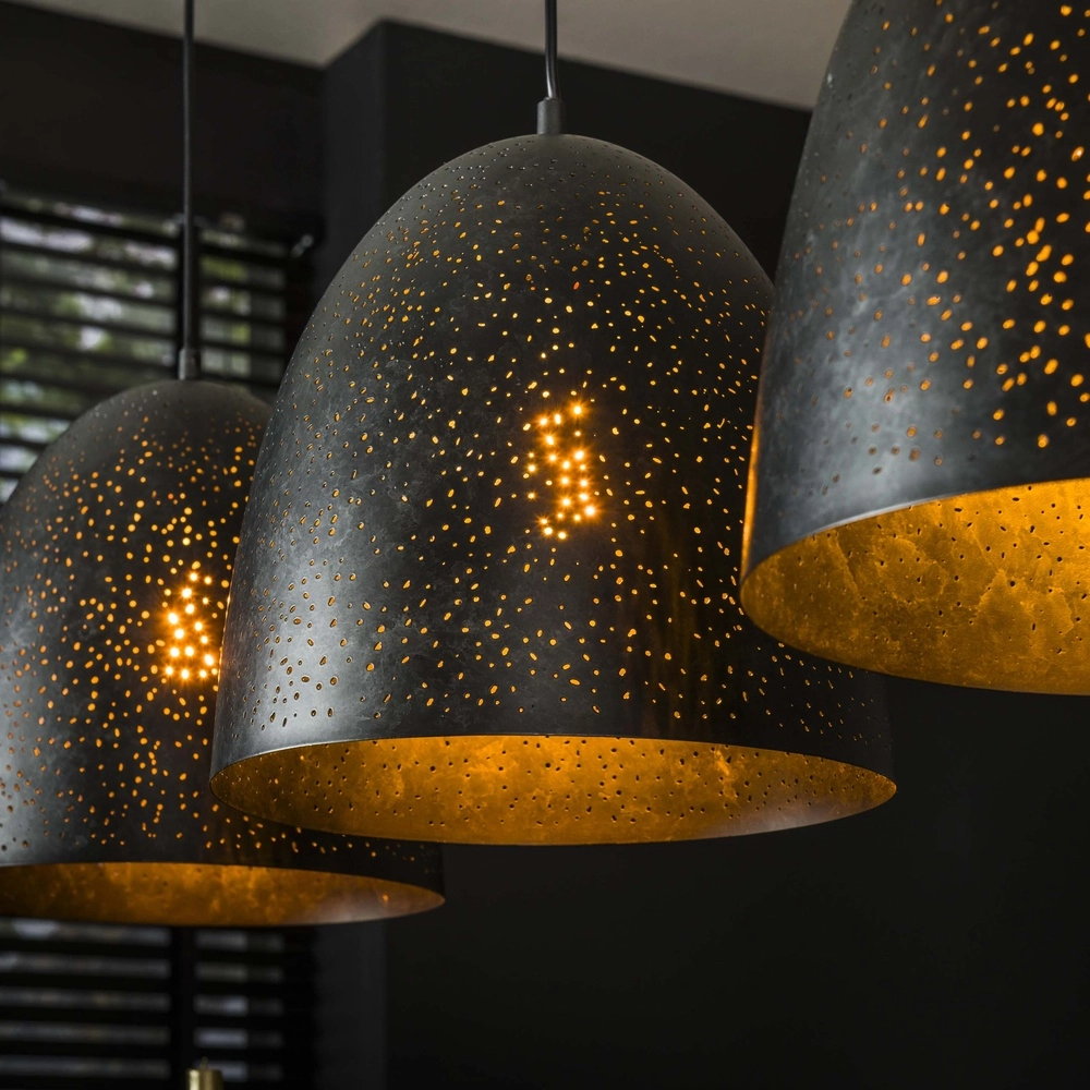 Dining room pendant lamp Kosmos 3L - E27 - Charcoal Lyora 8716803512221