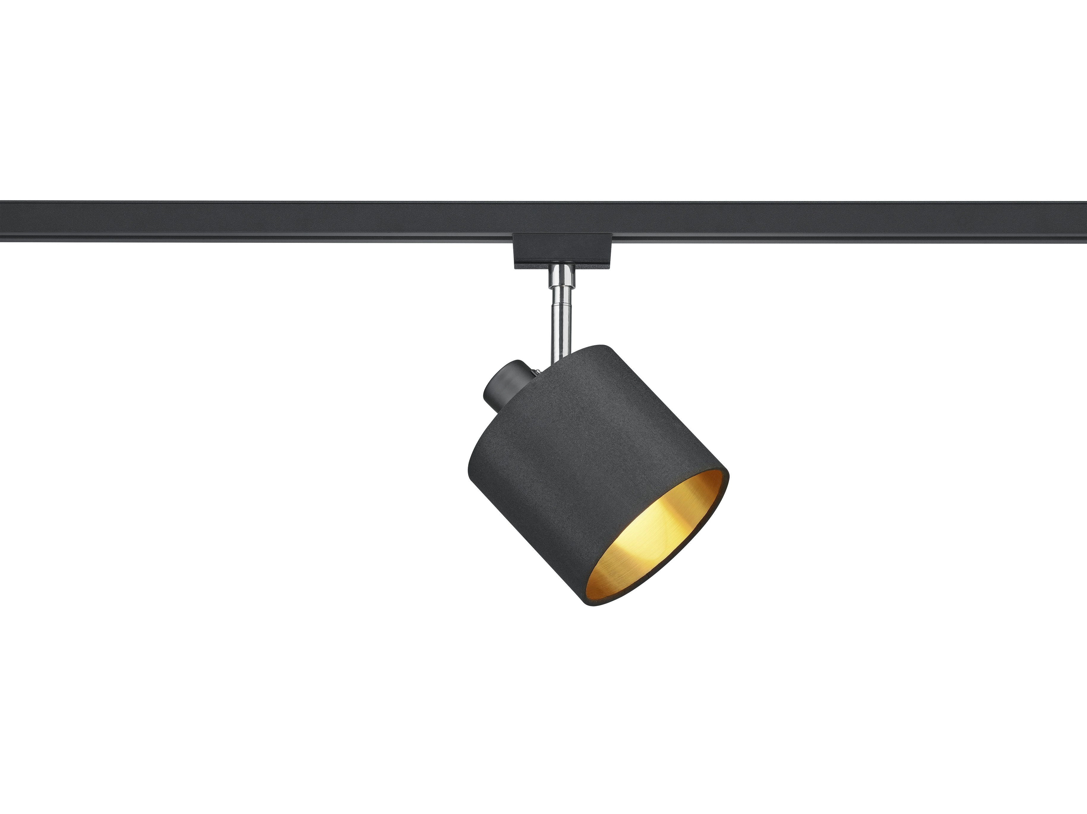 2-phase rail lamp Duoline black with gold