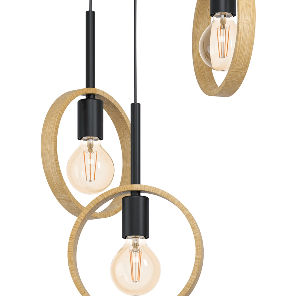Vide hanging lamp Ipsden 3-light Eglo 9002759435516