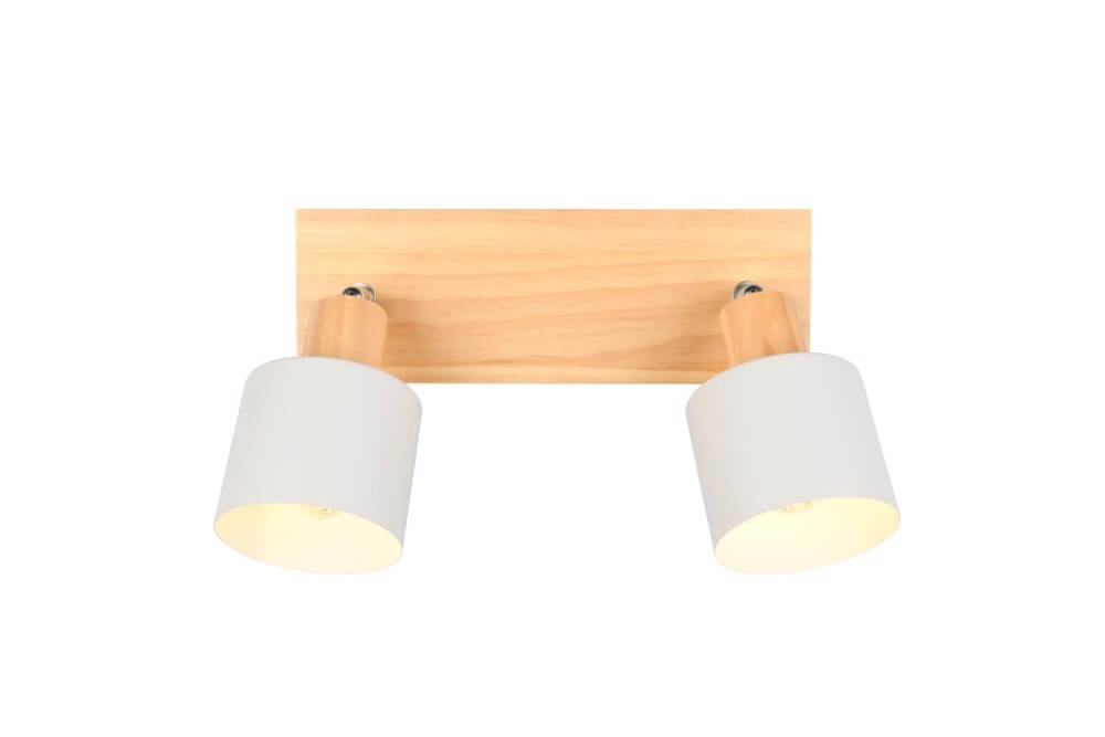 Double ceiling lamp Shanti with wood look Trio 4017807615722