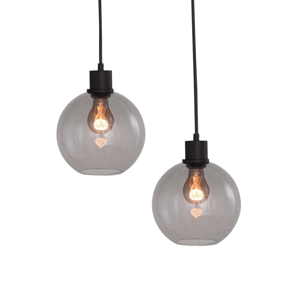Hanging lamp Lazise 6x Ø 20cm black Masterlight 8718121303468