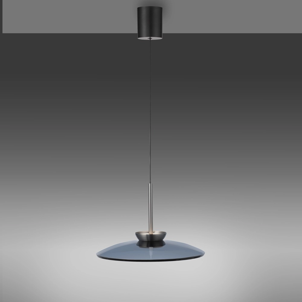 Pendant lamp Ø 50cm Pure E-Moon with smoke glass Paul Neuhaus 4012248386361